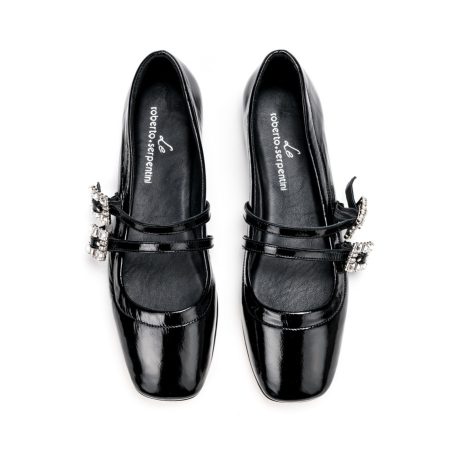 Ženske kožne baletanke Roberto-Serpentini-2042 crne ravne 5 16290 roberto serpentini 2042 naplak nero 3